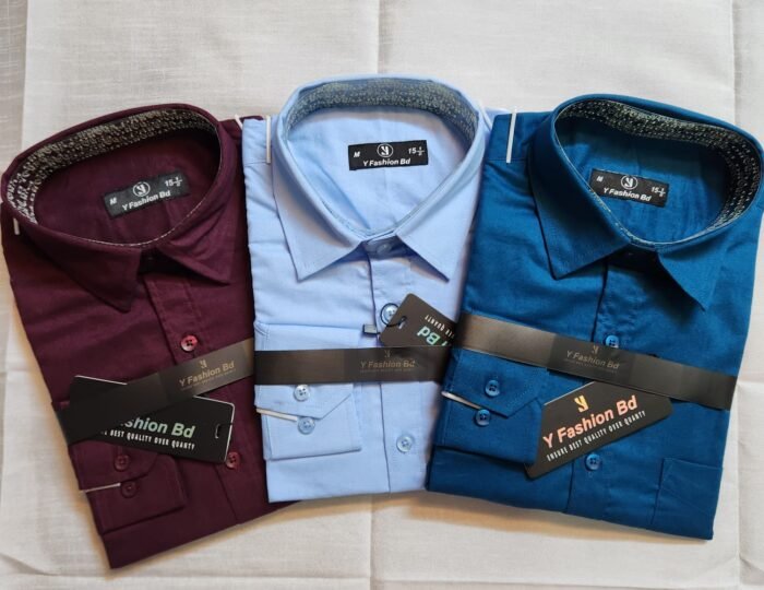 Solid Shirt Combo Offer 3PC